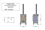 BBQube HeatQube Outdoor Wood Stove | Mobile Patio Heater