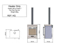 BBQube HeatQube Outdoor Wood Burning Stove Heater Core