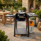HOT WOK Comfort Table | Powder-Coated Steel Outdoor BBQ Grill Trolley & Cart