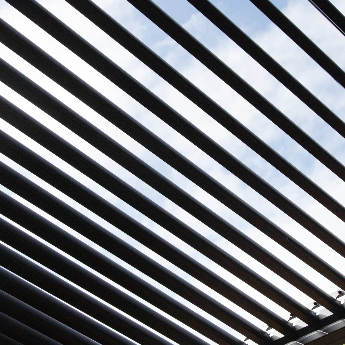 PergoSTET Plus Frame Only 4m x 4m Square Pergola with LED Lighting in Grey