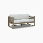Andora 2 Seat Sofa Set with 2 in 1 Table in Weathered Brown