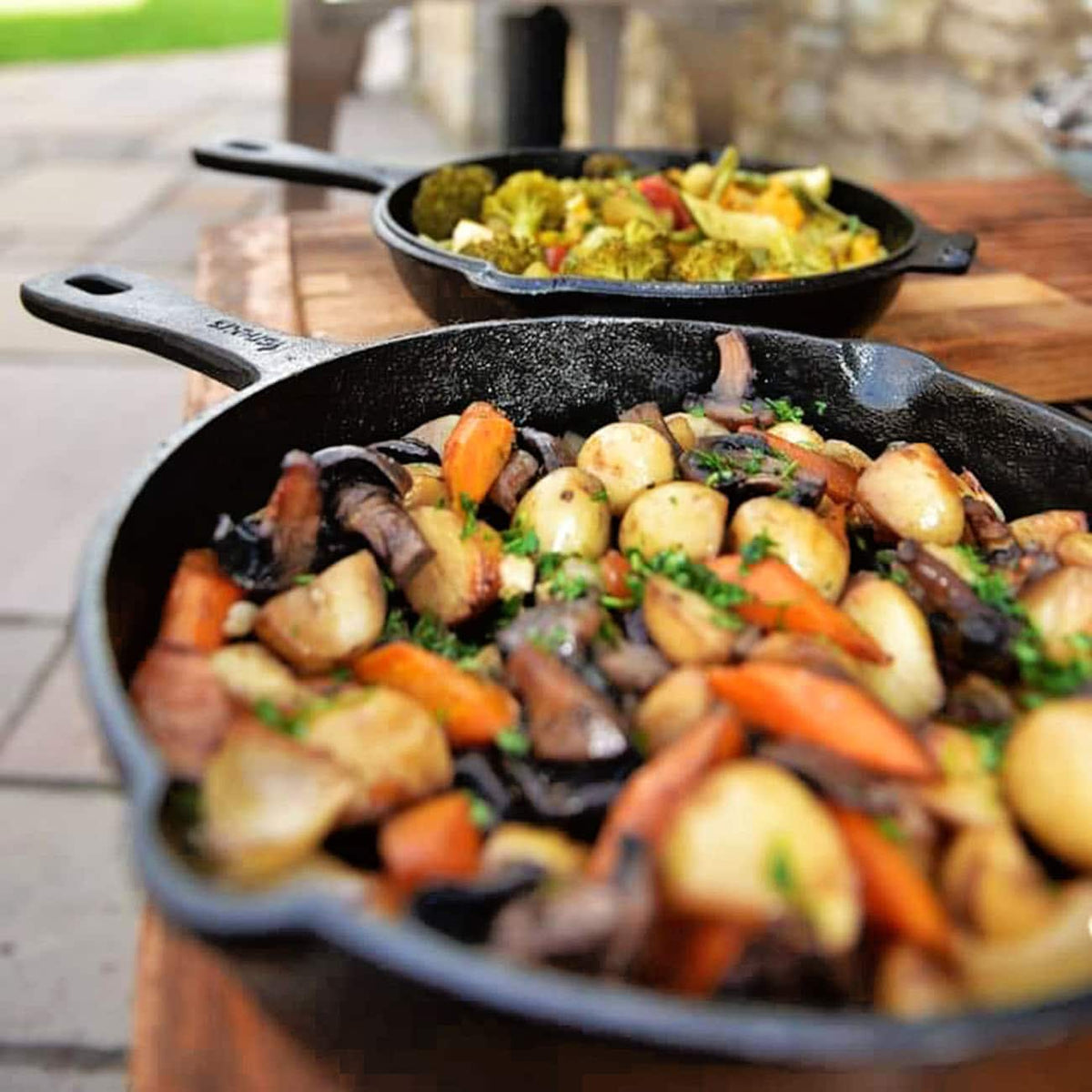 Igneus 3‑Part Cast Iron Pan Set
