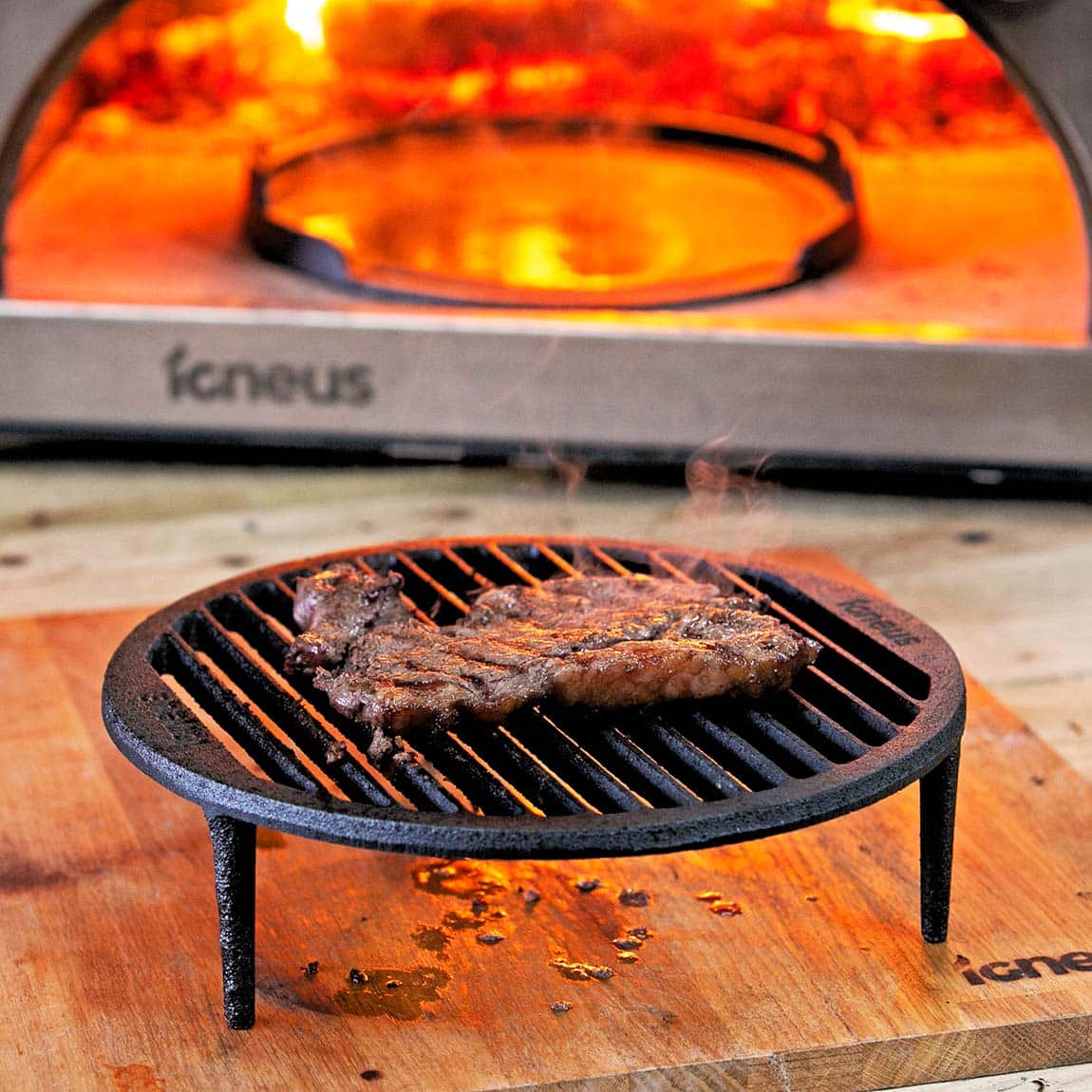 Igneus Cast Iron Tuscan Grill | Pizza Oven Cooking Grate