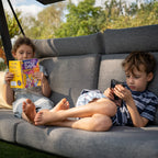 Lima Deluxe Aluminium Swing Seat in Washed Grey
