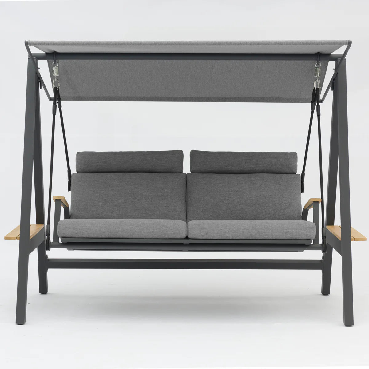 Lima Deluxe Aluminium Swing Seat in Washed Grey