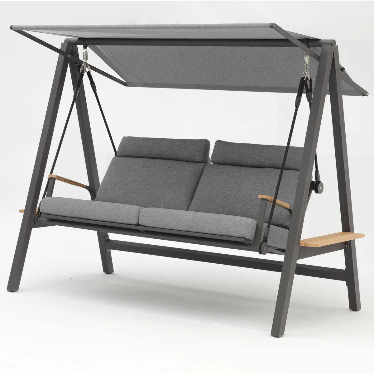 Lima Deluxe Aluminium Swing Seat in Washed Grey