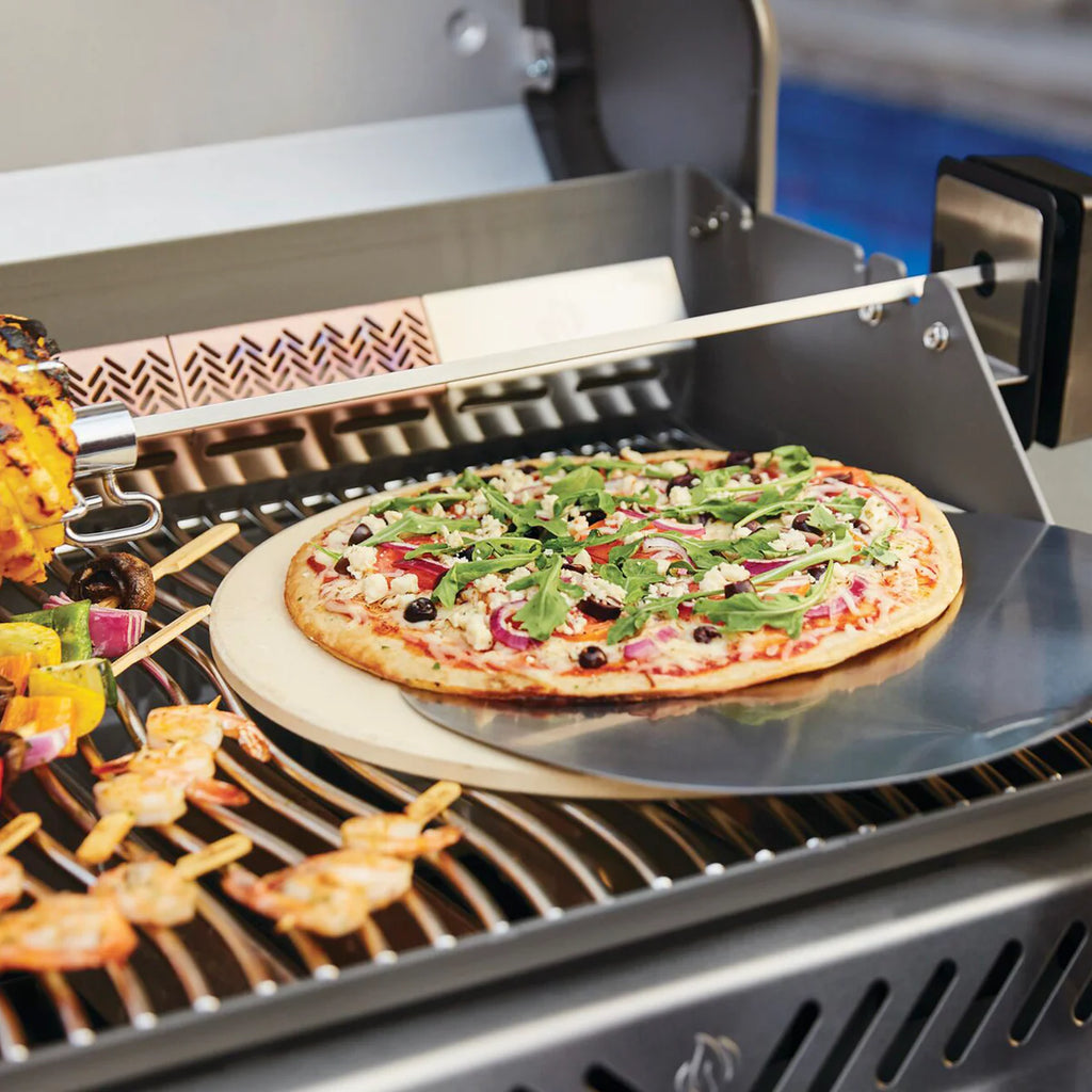 Napoleon Rogue SE 425 RSIB Stainless Steel Propane Gas Grill With Infrared Side Burner And Rotisserie