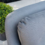 Alva 3 Seat Sofa Dining Set with Rising Table in Grey
