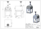 Fontana Margherita Stainless Steel Gas Pizza Oven Including Trolley
