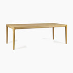 Marlow 8 Seat Dining Set with Wooden Benches in Light Oak
