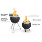 Höfats MOON 45 Fire Bowl with High Stand