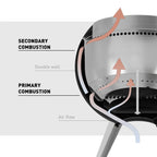 Höfats MOON 45 Fire Bowl with High Stand