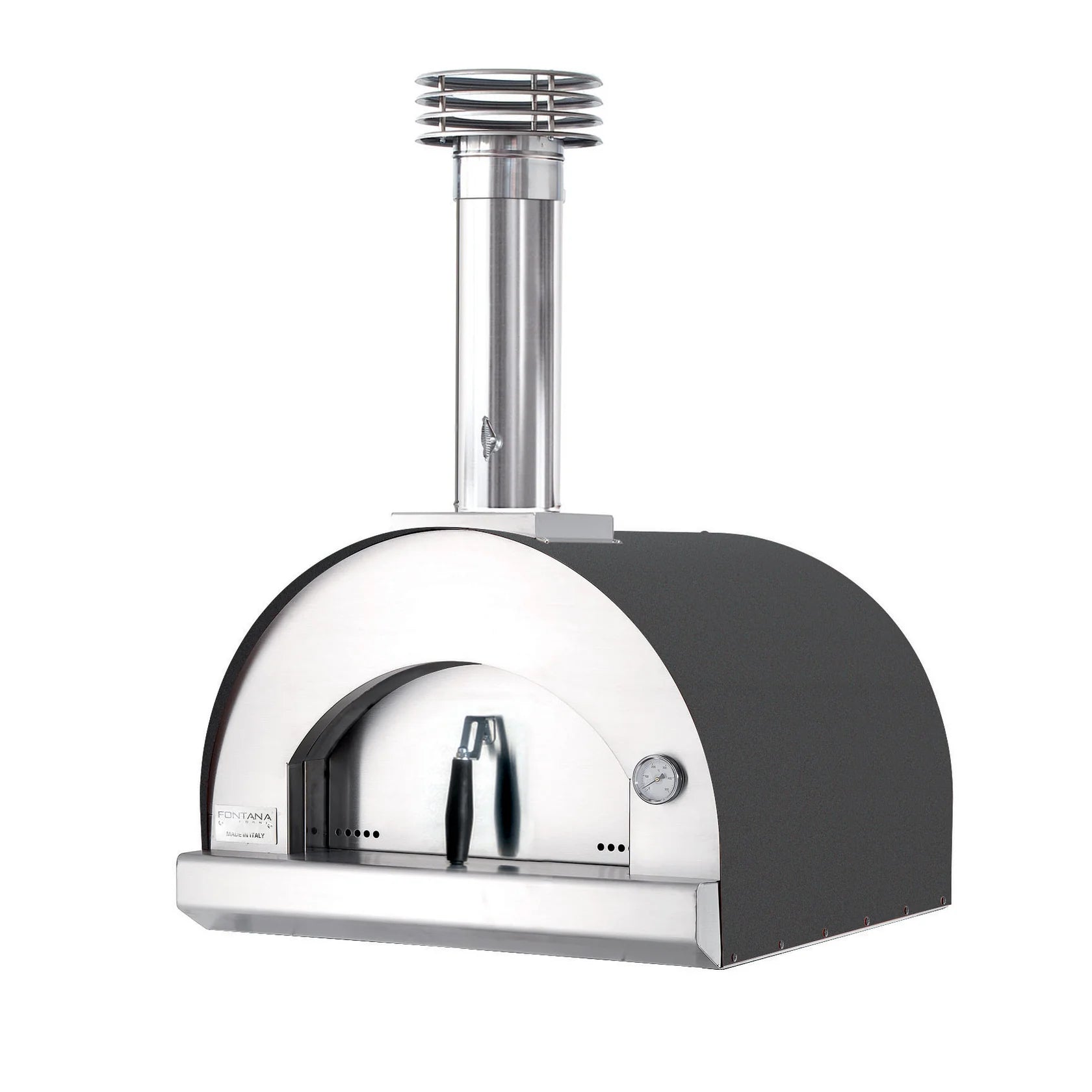 Fontana Margherita Wood-Fired Pizza Oven in Anthracite