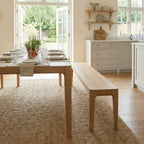 Marlow 8 Seat Dining Set with Wooden Benches in Light Oak