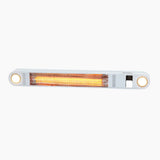 PergoSTET Motorized Wall & Ceiling Mount Smart Pergola Heater with Integrated LED Light (1500W) White