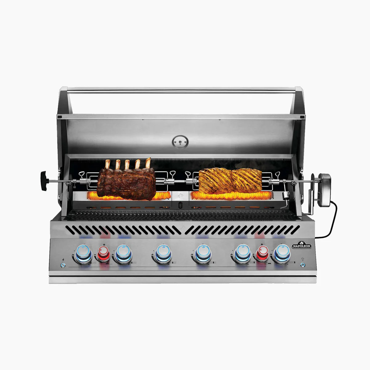 Napoleon 700 Series 44 Inch Built In Gas Grill With Dual Rear Infrared Burners Stainless Steel