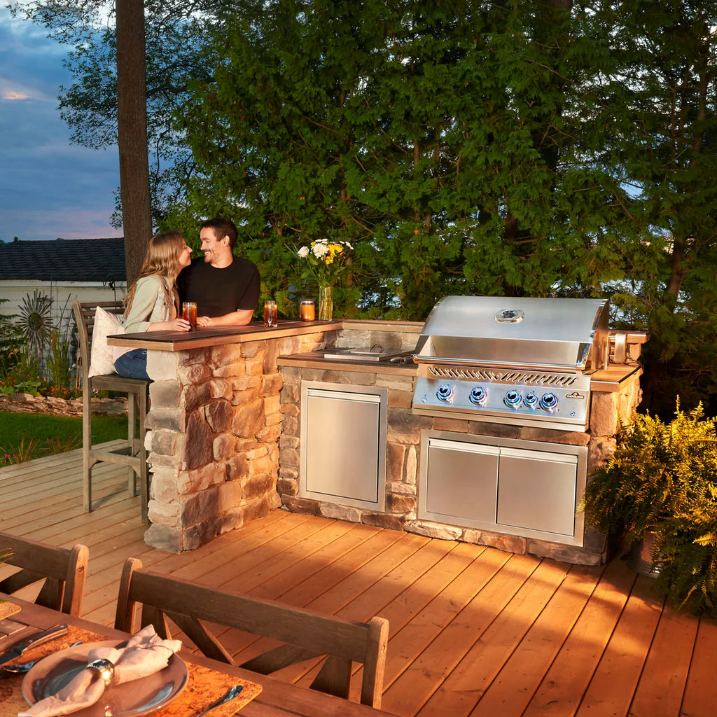 Napoleon 700 Series 32 Inch Built-In Gas Grill With Rear Infrared Burner And Premium Stainless Steel Construction