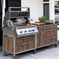 Napoleon 700 Series 32 Inch Built-In Gas Grill With Rear Infrared Burner And Premium Stainless Steel Construction