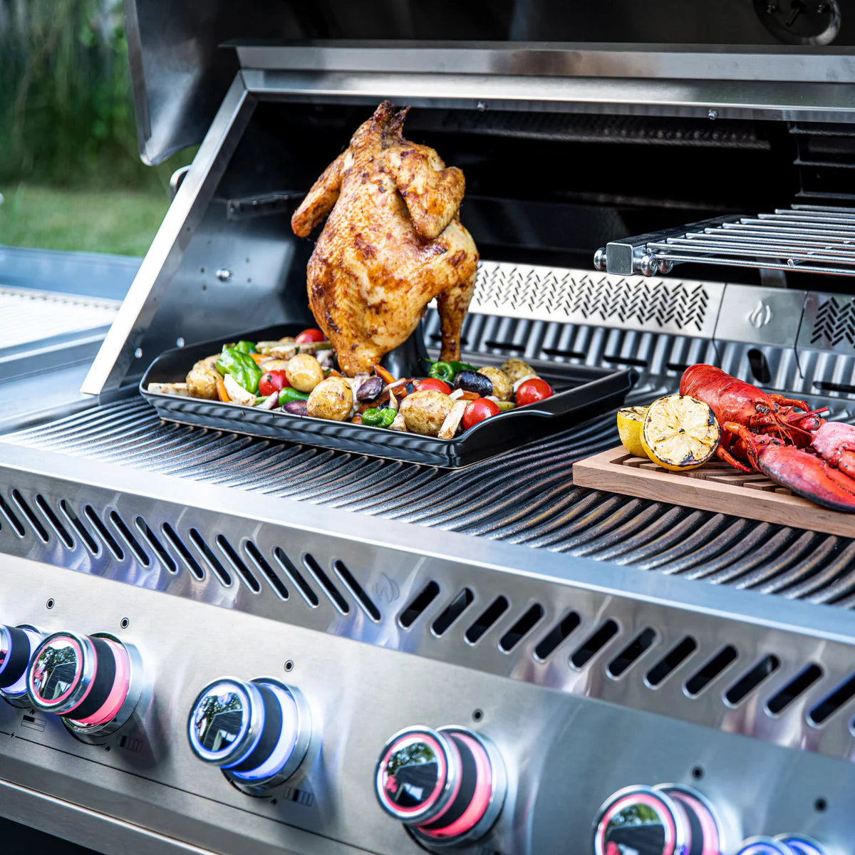 Napoleon 700 Series 44 Inch Built In Gas Grill With Dual Rear Infrared Burners Stainless Steel