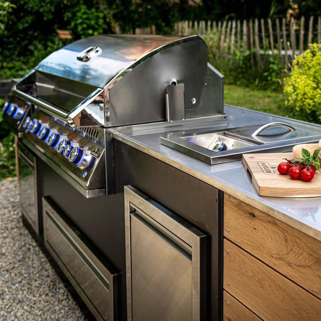 Napoleon 700 Series 44 Inch Built In Gas Grill With Dual Rear Infrared Burners Stainless Steel