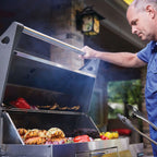 Napoleon Large Charcoal Professional Barbecue Cart Style Stainless Steel Grill System