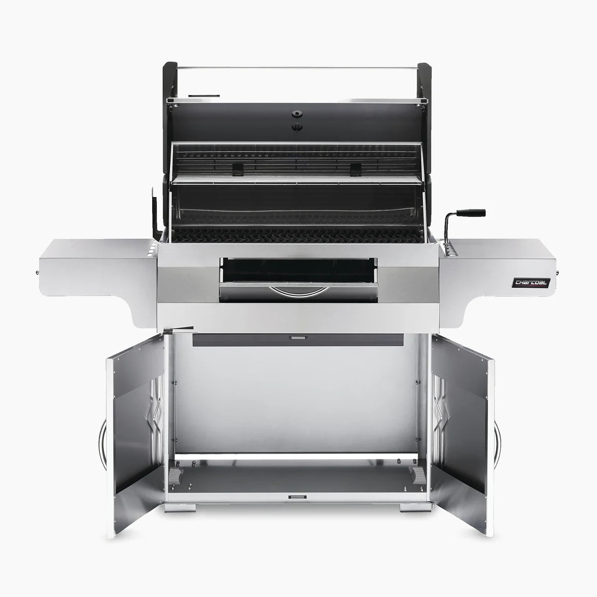Napoleon Large Charcoal Professional Barbecue Cart Style Stainless Steel Grill System