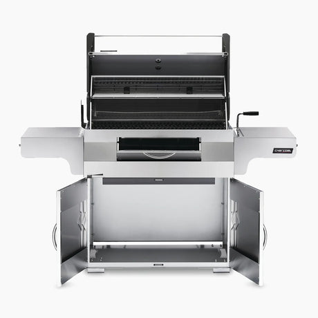 Napoleon Large Charcoal Professional Barbecue Cart Style Stainless Steel Grill System