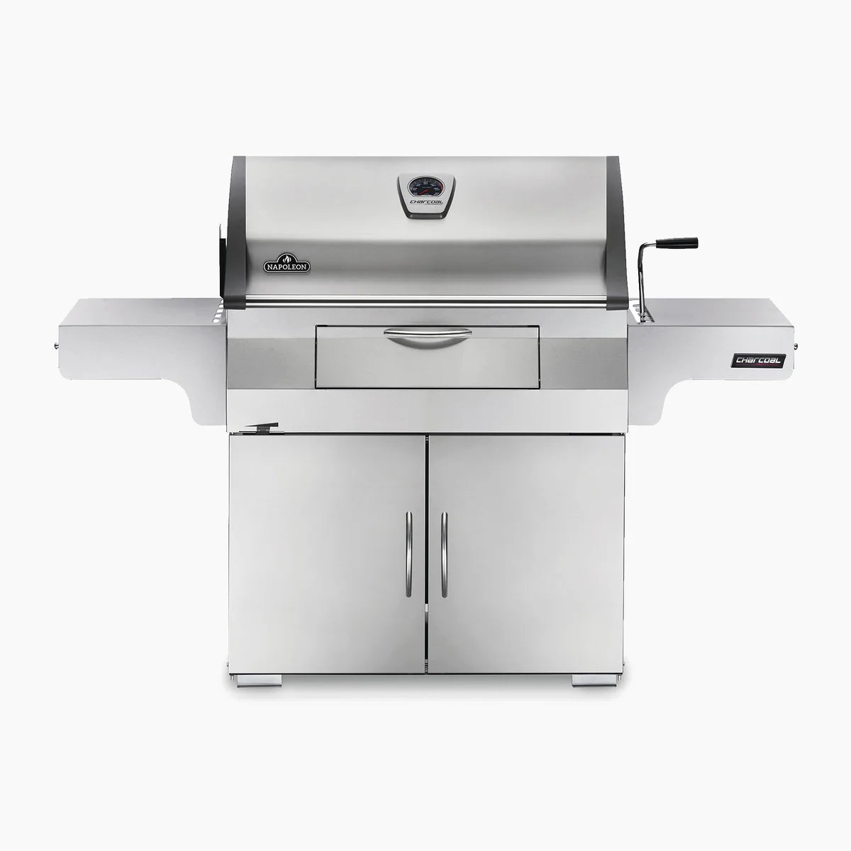 Napoleon Large Charcoal Professional Barbecue Cart Style Stainless Steel Grill System
