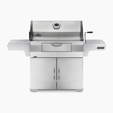 Napoleon Large Charcoal Professional Barbecue Cart Style Stainless Steel Grill System