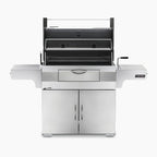 Napoleon Large Charcoal Professional Barbecue Cart Style Stainless Steel Grill System