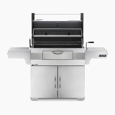 Napoleon Large Charcoal Professional Barbecue Cart Style Stainless Steel Grill System