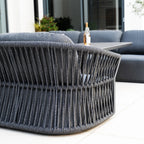 Pello U-Shape Corner Sofa Set with Altura Rising Table in Grey