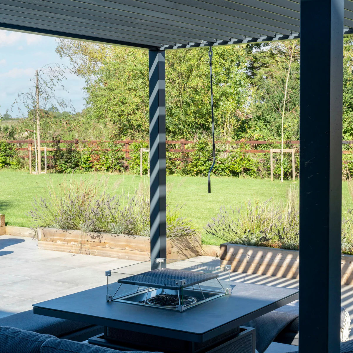 PergoSTET Lite Neo 3m x 7m Metal Rectangular Pergola in Grey