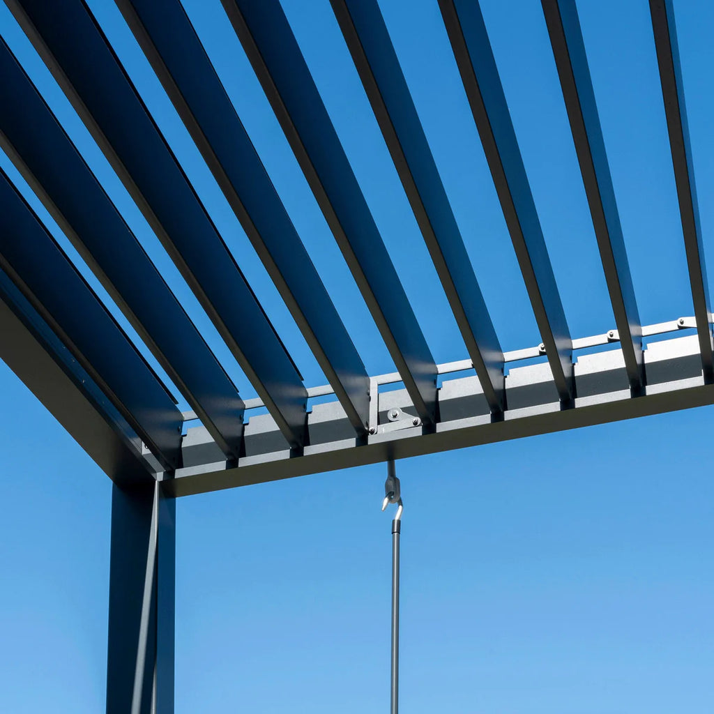 PergoSTET Lite Neo 3m x 7m Metal Rectangular Pergola in Grey