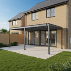 PergoSTET Lite Neo 3m x 7m Metal Rectangular Pergola in Grey