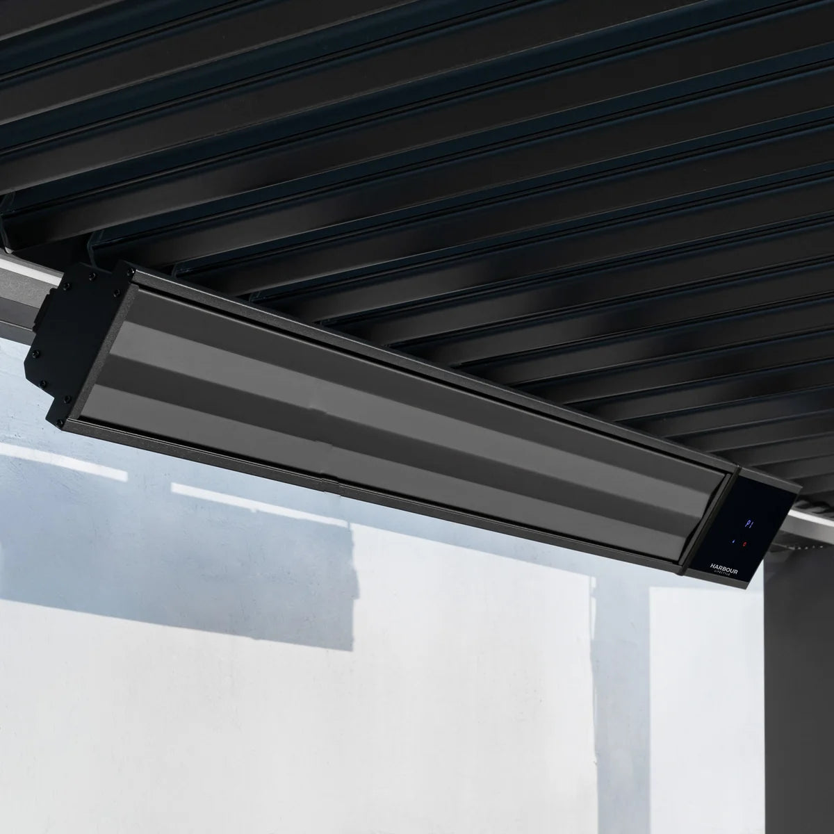 PergoSTET 2400W Smart Aluminum Pergola Heater with WiFi & Bluetooth Integration - Black