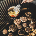 BonFeu Fire Pit Plancha Half Circle BBQ