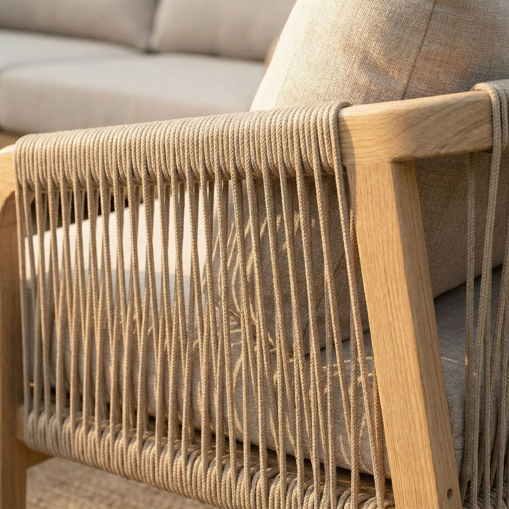 Quay Corner Dining Set with Armchair in Mocha