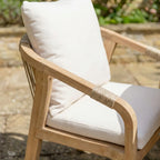 Quay 6 Seat Oval Dining Set in Linen
