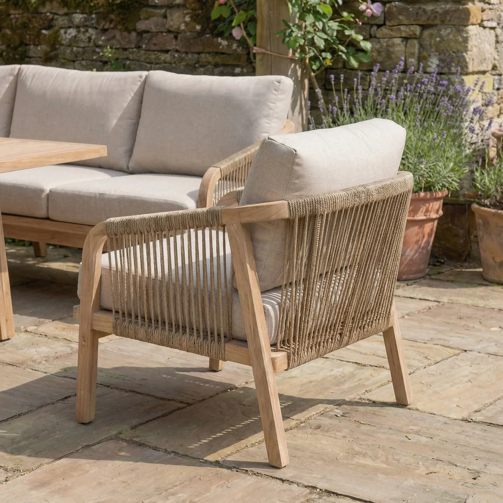 Quay Corner Dining Set with Armchair in Mocha
