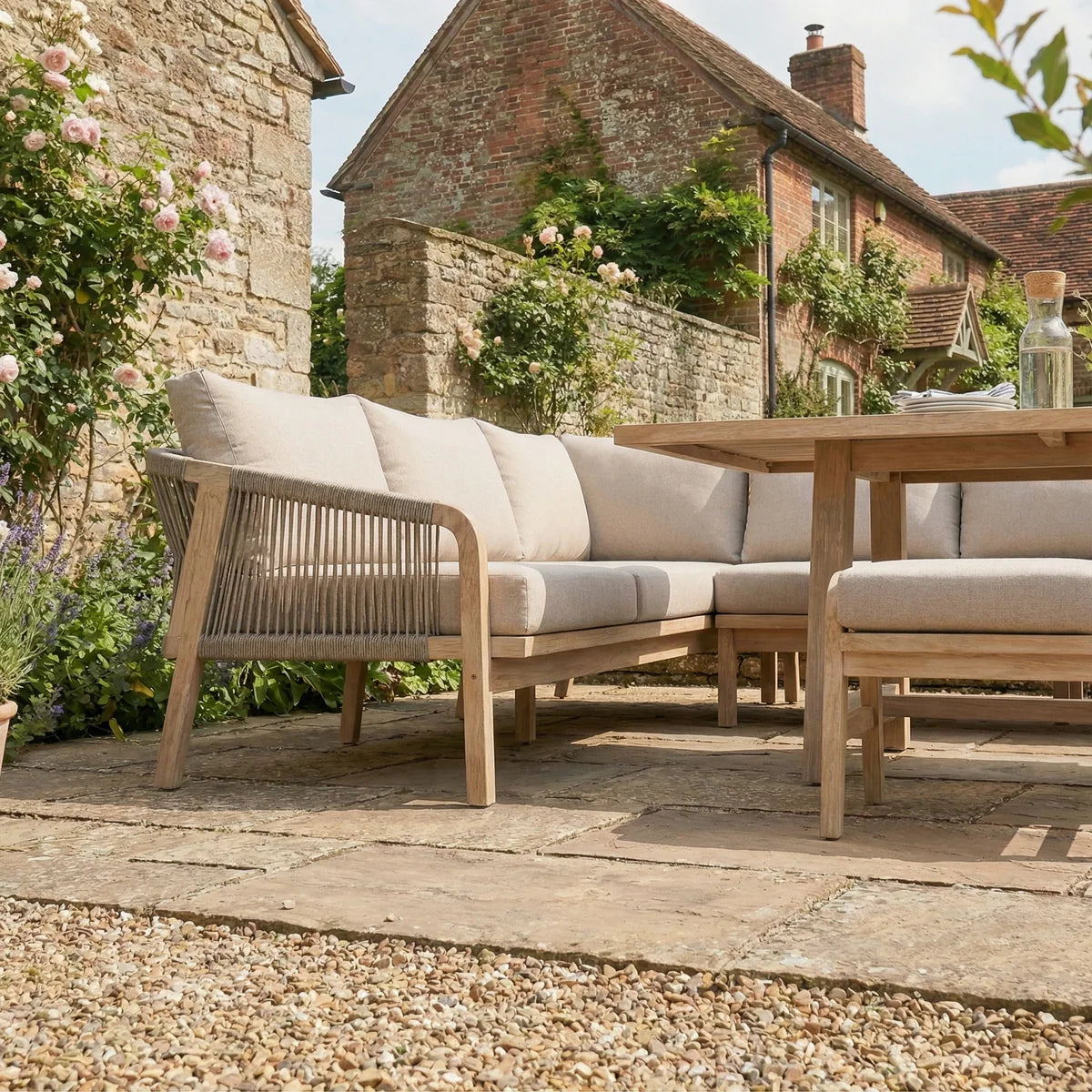 Quay Corner Dining Set in Mocha