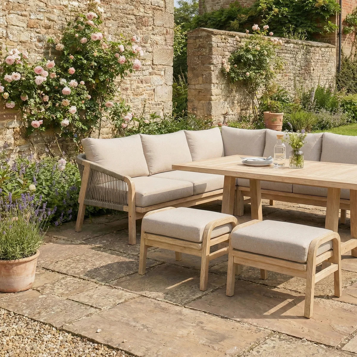 Quay Corner Dining Set in Mocha