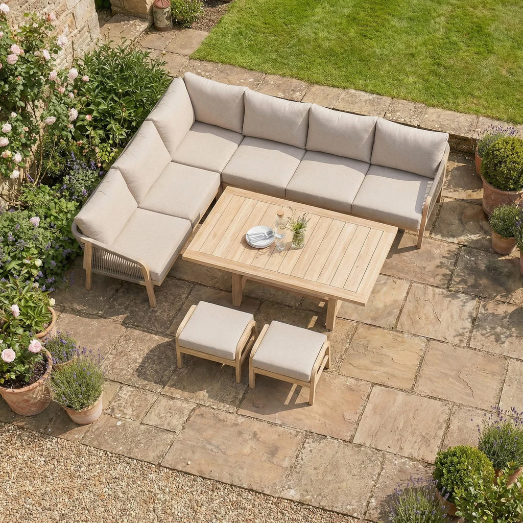 Quay Corner Dining Set in Mocha