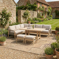 Quay Corner Dining Set in Mocha