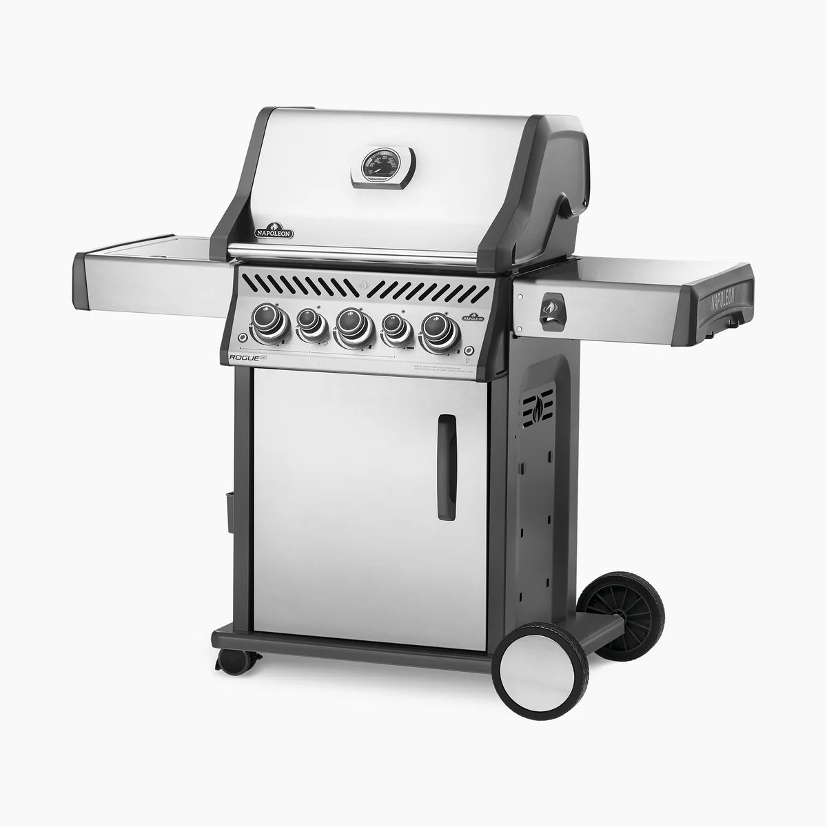 Napoleon Rogue SE 425 RSIB Stainless Steel Propane Gas Grill With Infrared Side Burner And Rotisserie