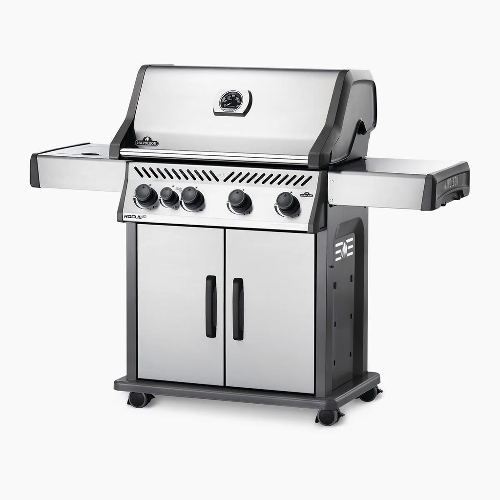 Napoleon Rogue XT 525 SIB Gas Grill With Infrared Side Burner Stainless Steel Construction