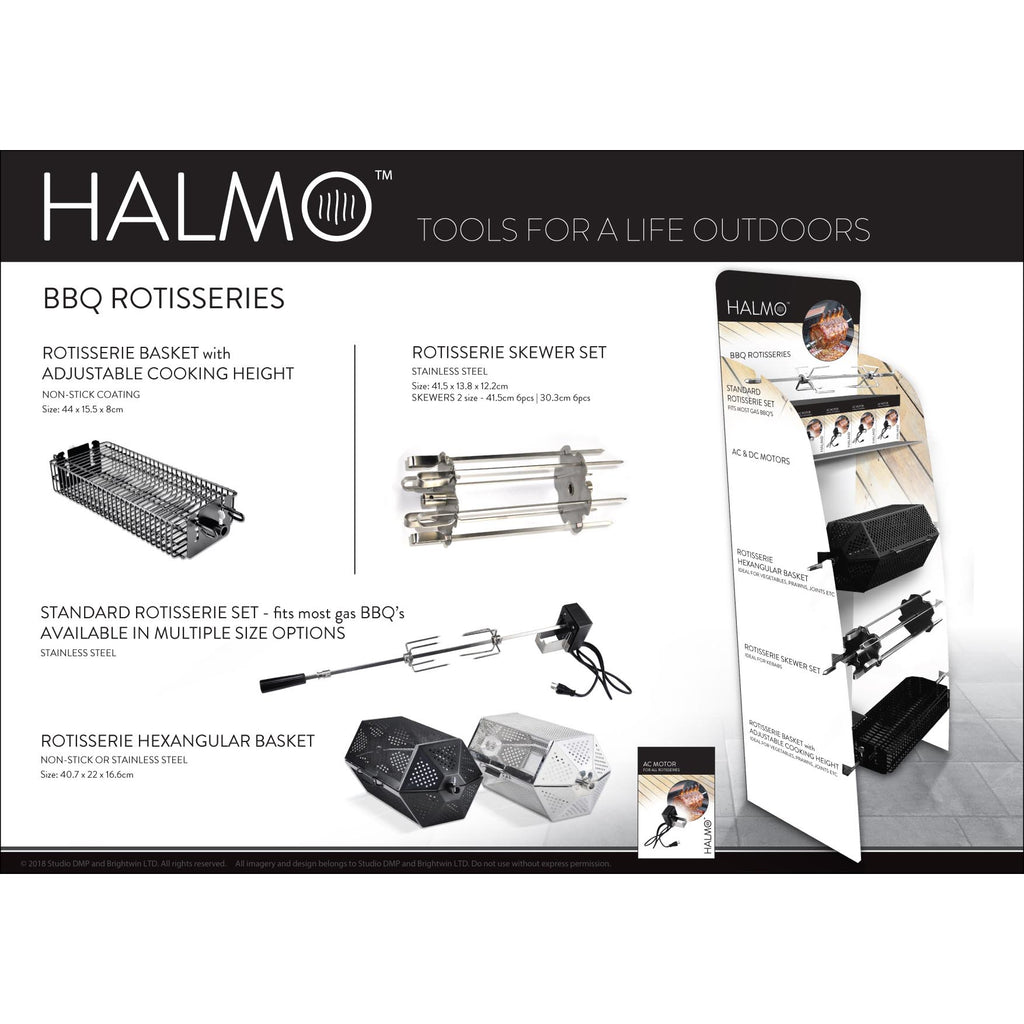 Halmo Mains Powered Rotisserie Kit