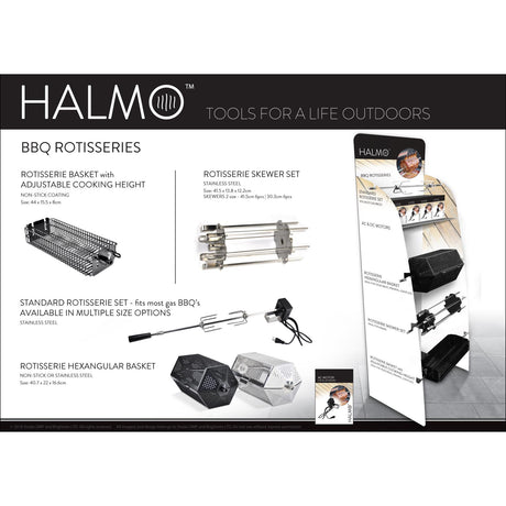 Halmo Mains Powered Rotisserie Kit