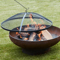 Barbecook Steel Spark Screen Black 75cm Fire Pit