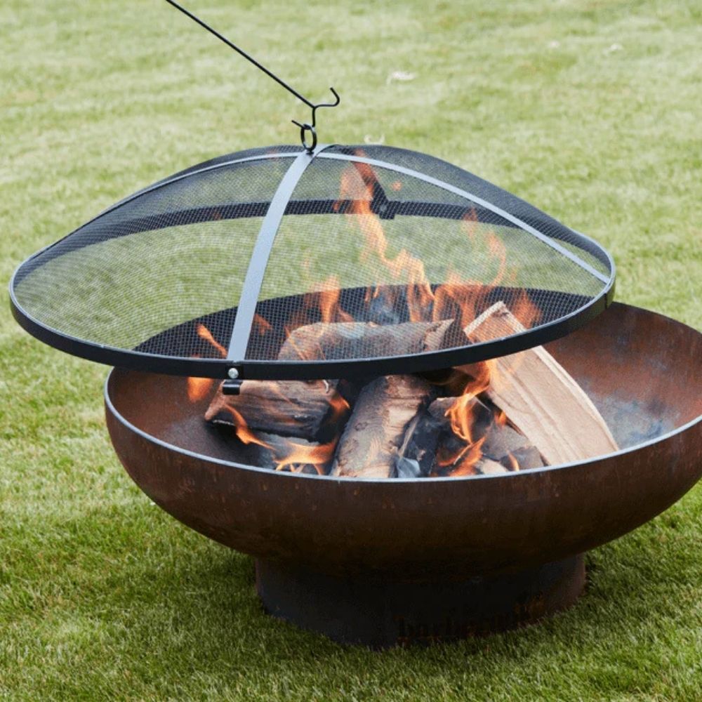 Barbecook Steel Spark Screen Black 60cm Fire Pit